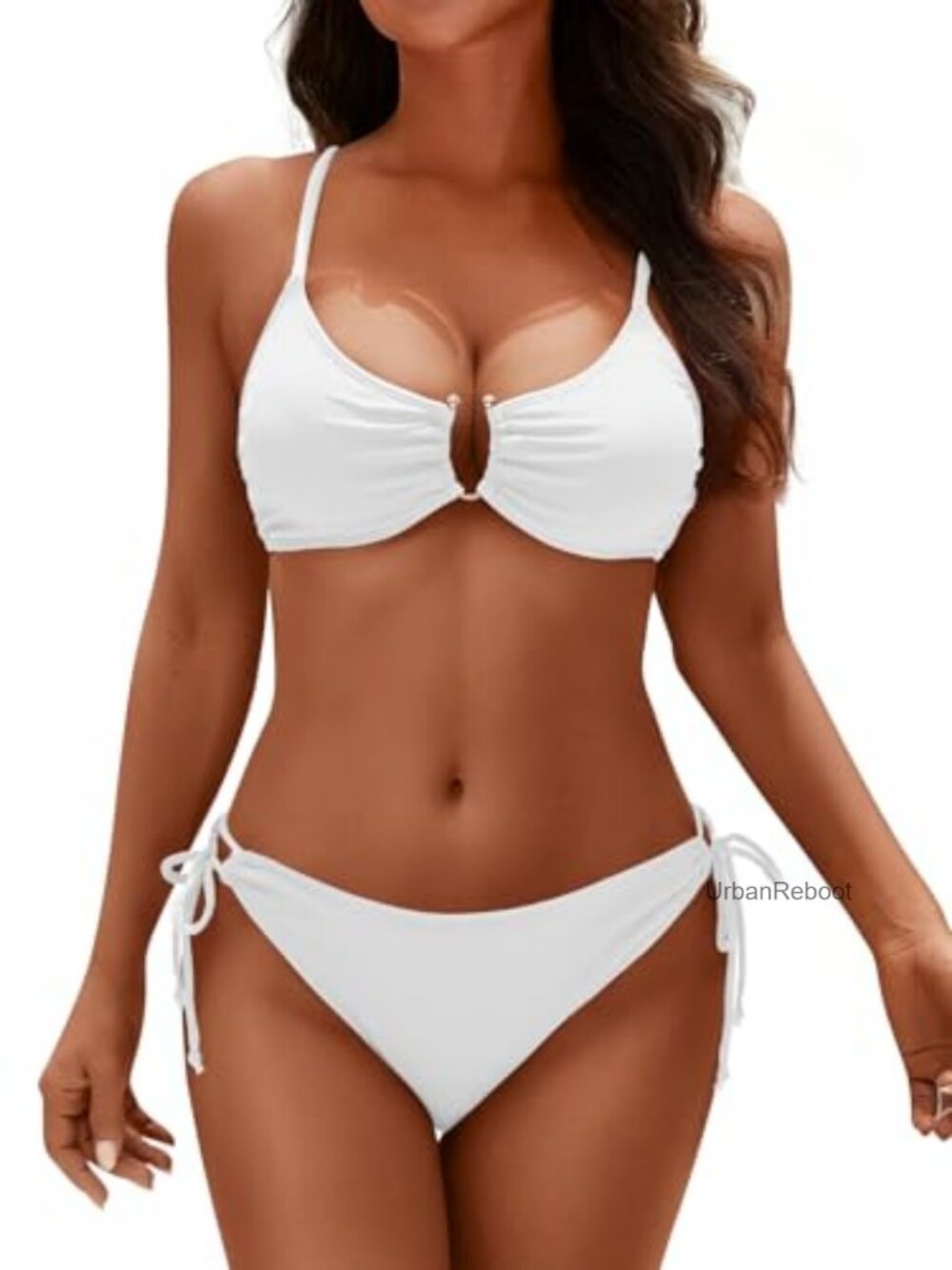 Push Up Padded Bikini Two Piece Scoop Neck Swimsuit